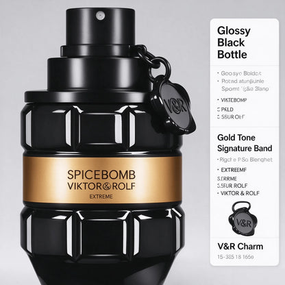 Viktor&Rolf Spice Extreme Eau De Toilette 150ml, Intense Spicy Woody Unisex Perfume, Powerful Long Lasting Fragrance with Cinnamon, Saffron & Cedar, Great for Evening Events, Date Nights and Special Occasions, Wonderful Gift for Men & Women