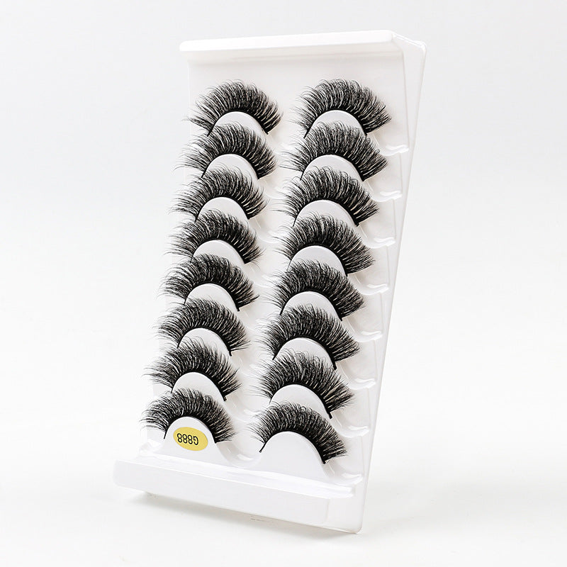 3D Voluminous False Eyelashes 8-Pair Set