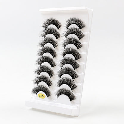 3D Voluminous False Eyelashes 8-Pair Set