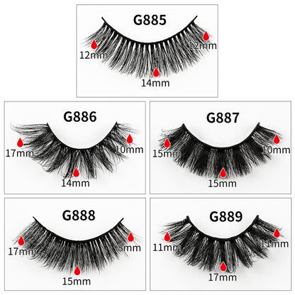 3D Voluminous False Eyelashes 8-Pair Set