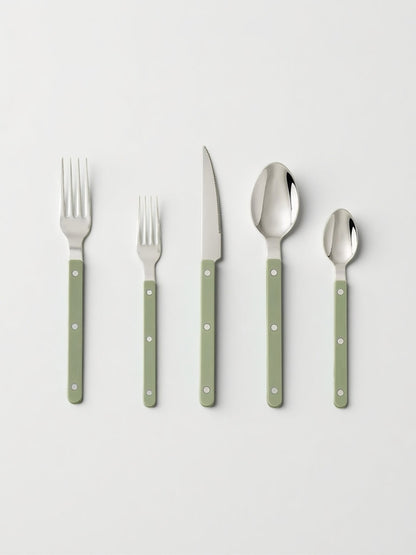 Elegant Modern Nordic Flatware Set Of 10 - Bistrot Rivet Cutlery