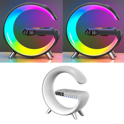 G Shaped LED Light Bluetooth Speakers - Smart Sound-Activated Wireless