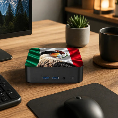 Powerful Portable Gaming Mini PC New Mexico Brazil Flag Core i3 6100 16GB 2TB M.2 SSD Win11 4K@60Hz HD
