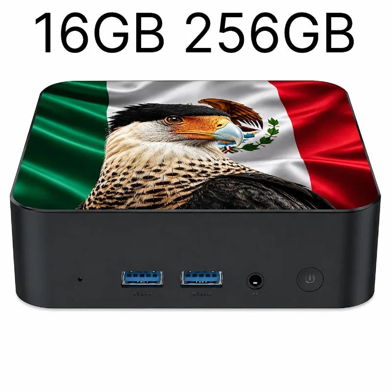 Powerful Portable Gaming Mini PC New Mexico Brazil Flag Core i3 6100 16GB 2TB M.2 SSD Win11 4K@60Hz HD