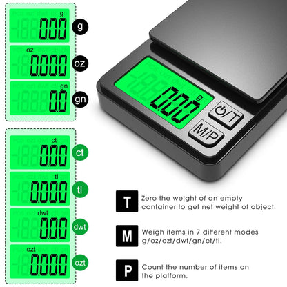 Newest Design Electronics Digital Jewelry Scale 0.01g Accuracy High Quality DigitalPocket Scale Mini Scale Tiny Scale