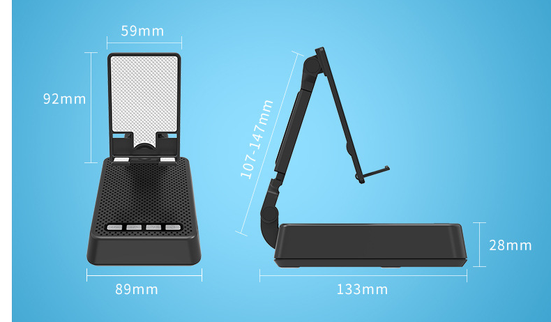 Mobile Phone Broadcaster Stand Wireless Bluetooth Speaker