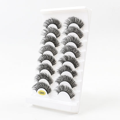 3D Voluminous False Eyelashes 8-Pair Set