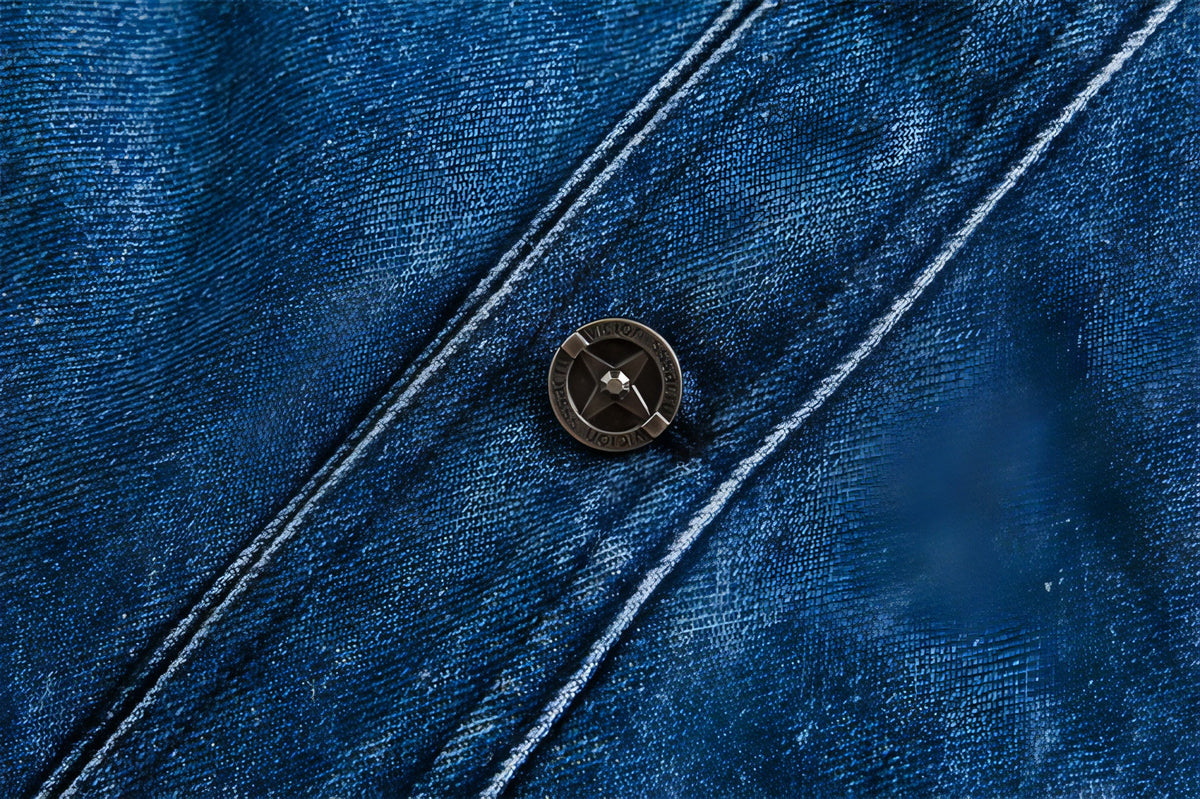 Side Stripe Stitching Loose Denim Jacket Men And Women European And