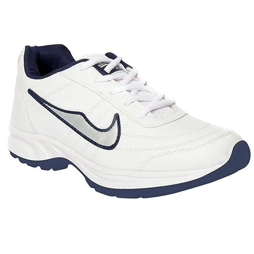 Men's Faux Leather Light Weight Running Shoes (Size-UK-8)