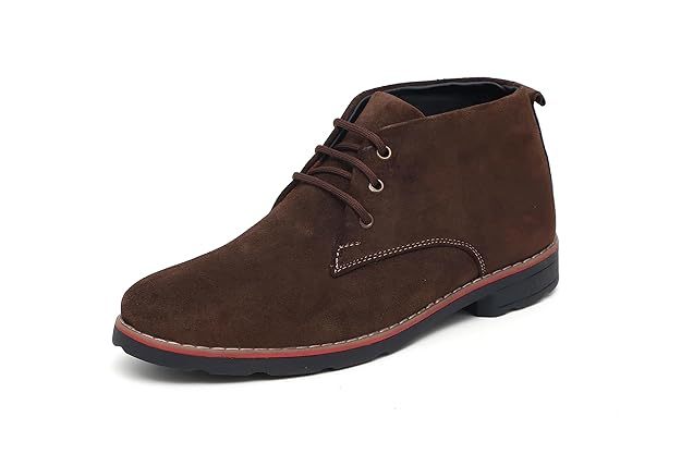 Men's Suede Leather Lace Up Formal Ankle Chukka Boots (Size-UK-10