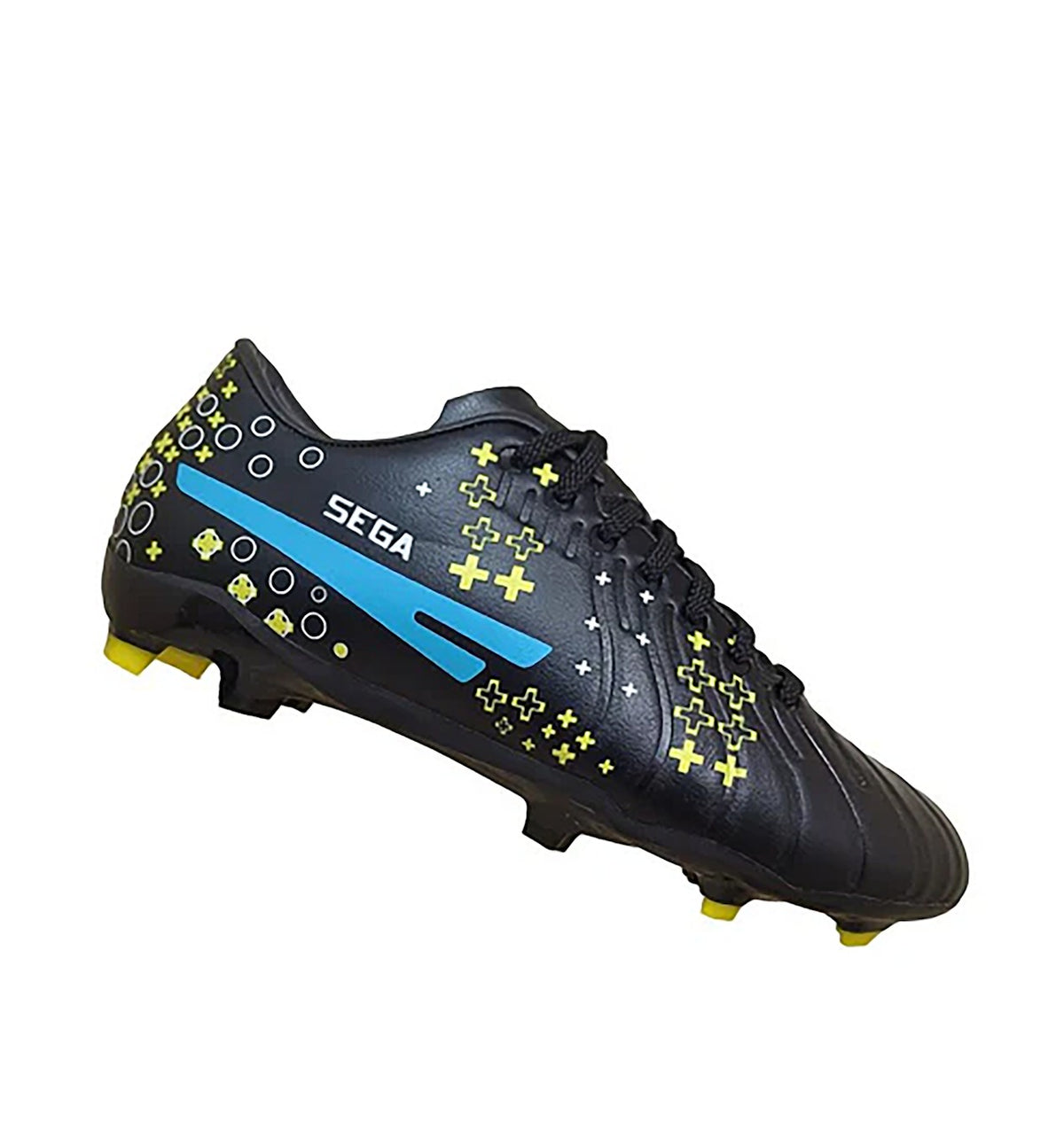 Sega Momento Football Shoes for Men (Size-UK-7) (Color-BLACK)