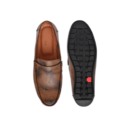 Walkroz Men’s Synthetic Brown Loafer