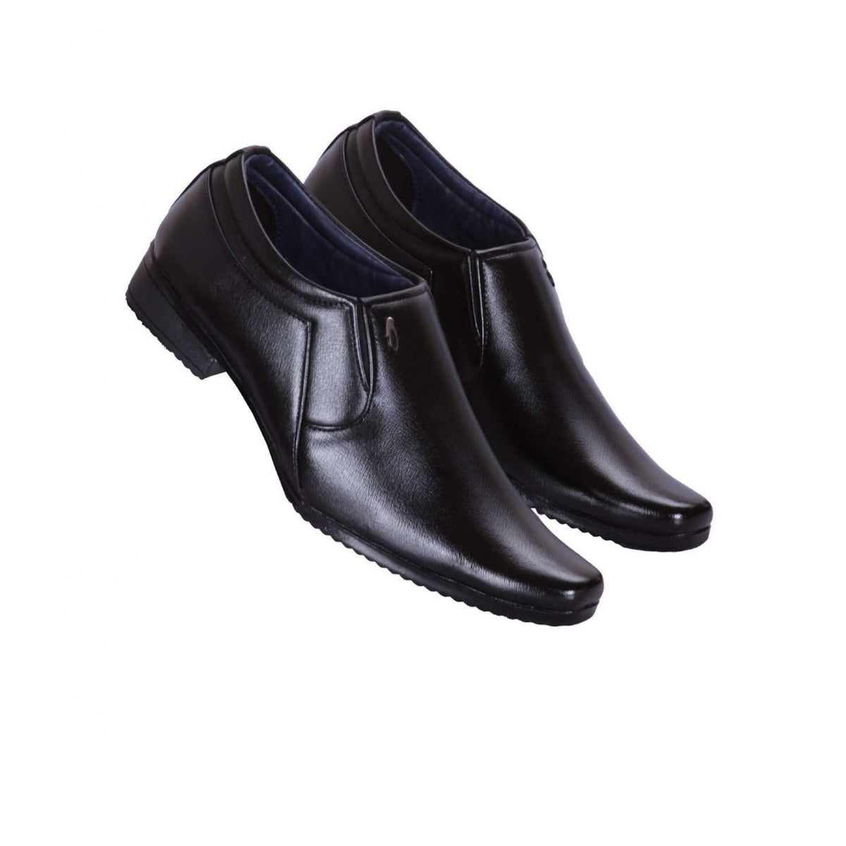 Men Slip On Solid Formal Shoes (Size-UK-8) (Color-BLACK)