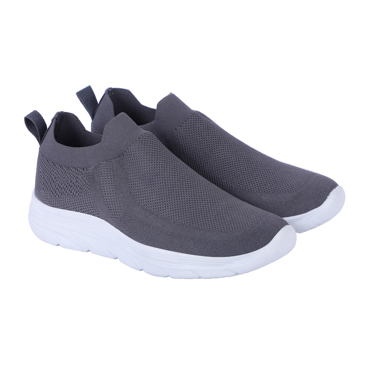 Men Lace Up Running Shoes, Grey (Size-7 UK)