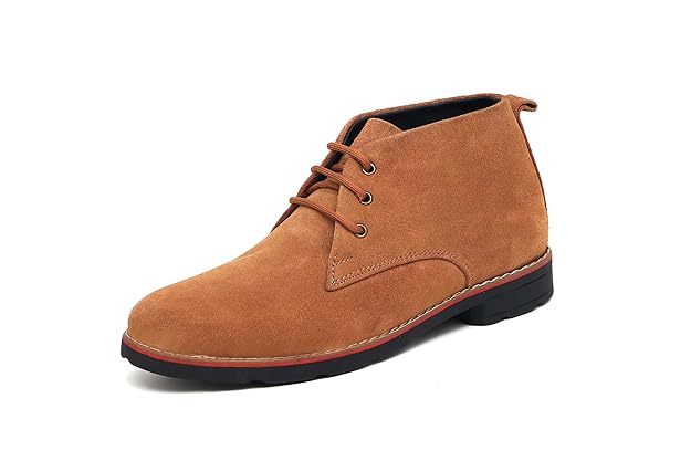 Men's Suede Leather Lace Up Formal Ankle Chukka Boots (Size-UK-9
