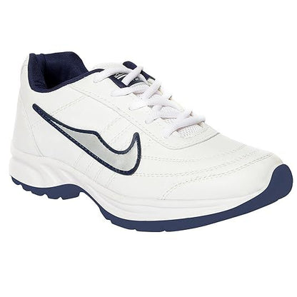 Men's Faux Leather Light Weight Running Shoes (Size-UK-8)