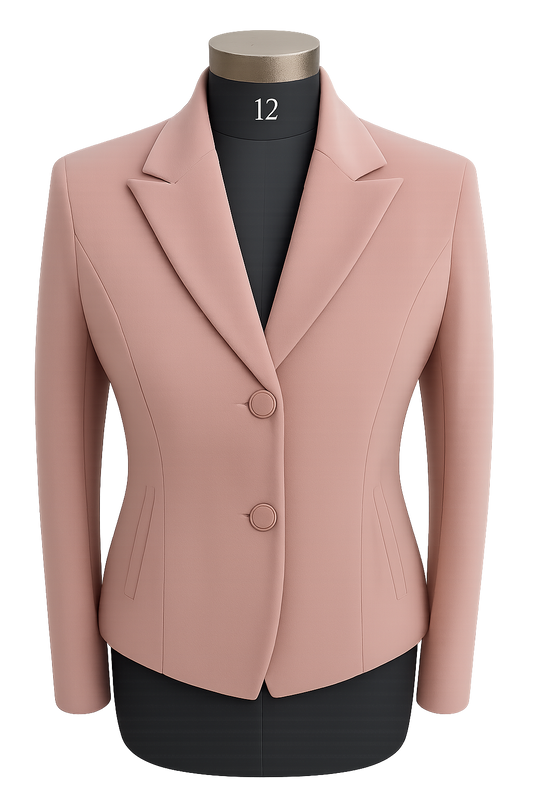 Women's  Pink Blazer – Slim Fit with Button Closure Blazer – Slim Fit