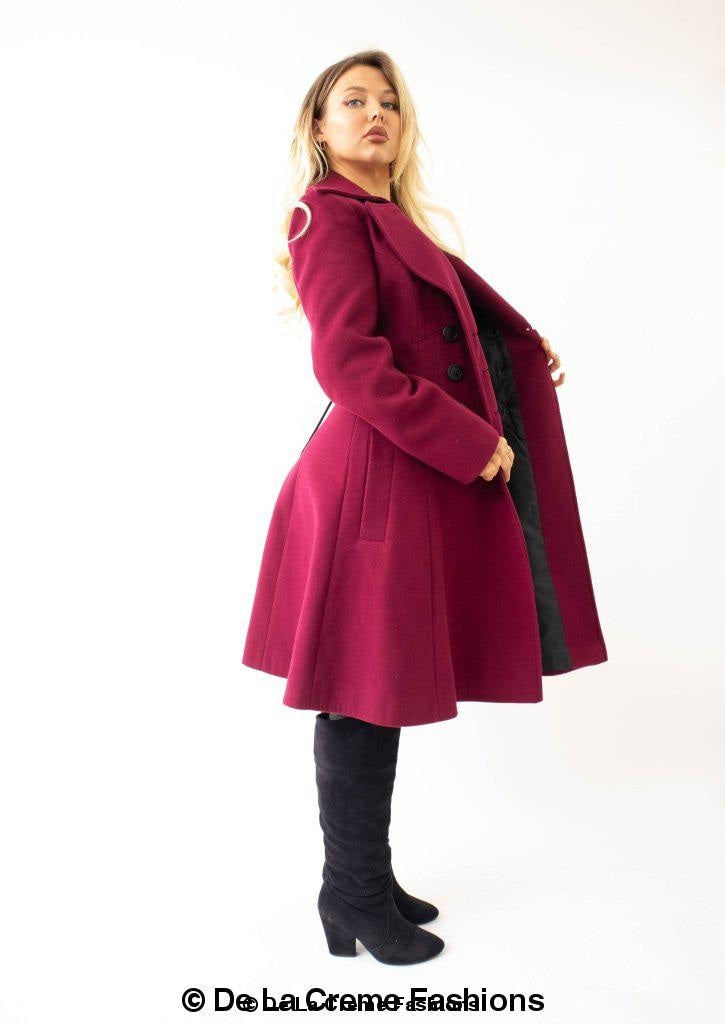 Kirsty Slim Fit A-Line Coat