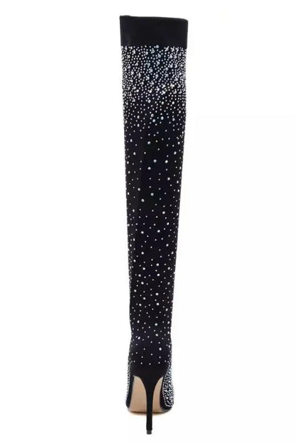 Knee High Boots in Black