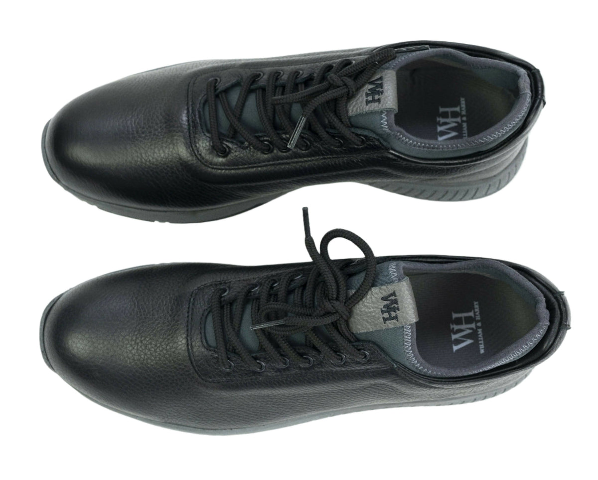 Men's Ace Deerskin Golf Shoes - in All Black