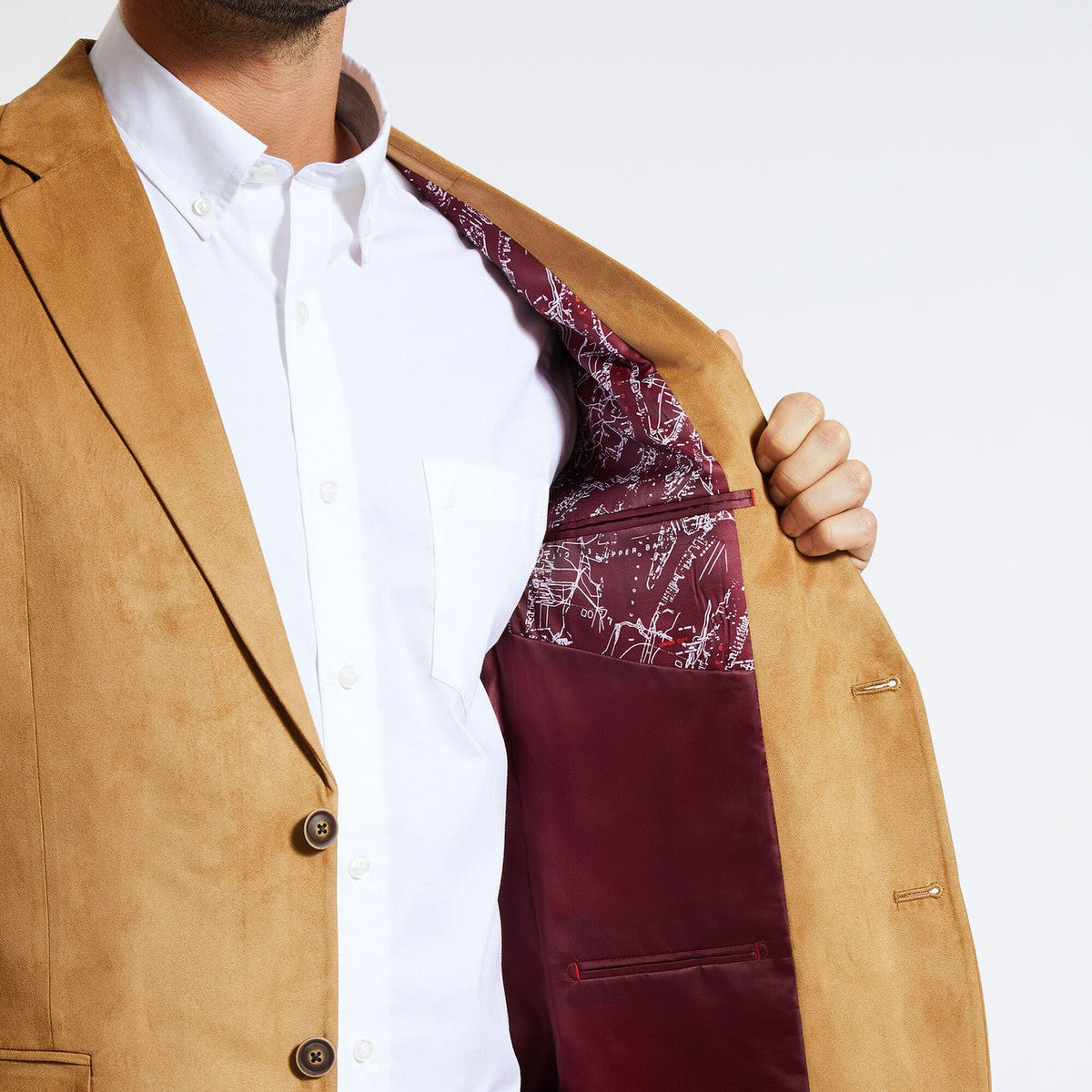 Nautica Men's Modern-Fit Faux-Suede Sport Coat