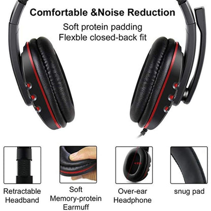 LED Wired Stereo Gaming Headset