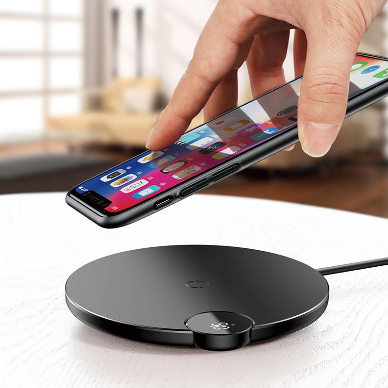 Baseus LCD Digital Display Wireless Charger for iPhone XS Max XR X 8