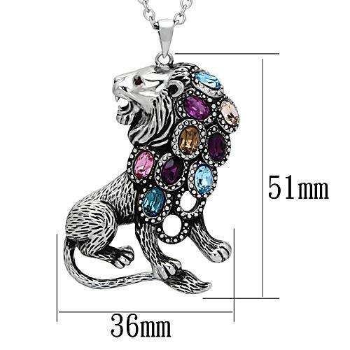 TK1125 - High polished (no plating) Stainless Steel Chain Pendant with