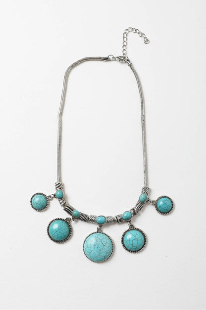 Turquoise Charm Link Necklace💙