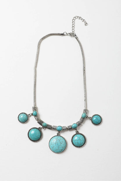 Turquoise Charm Link Necklace💙
