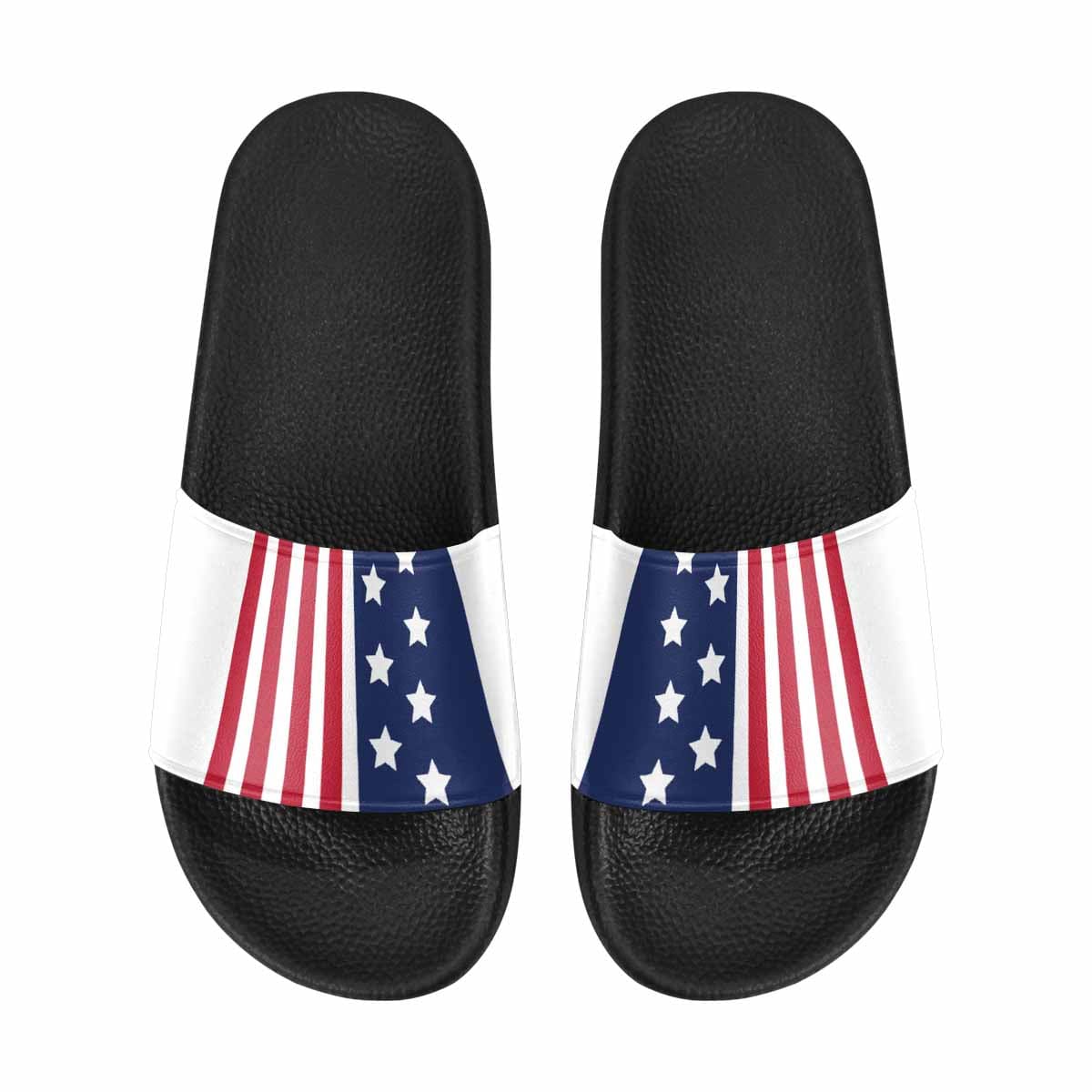 Mens Slide Sandals - Stars and Stripes Print