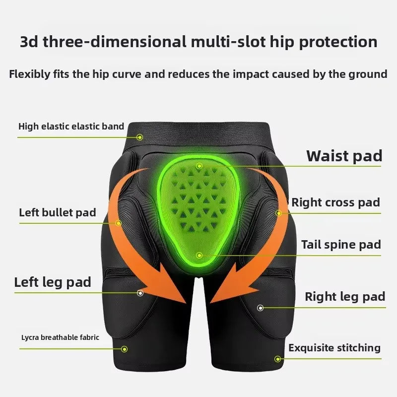 Factory Wholesale Adult Roller Skating Protective Gear Single and Double Skis Hip Pads Elbow Joint Anti Fall Pads