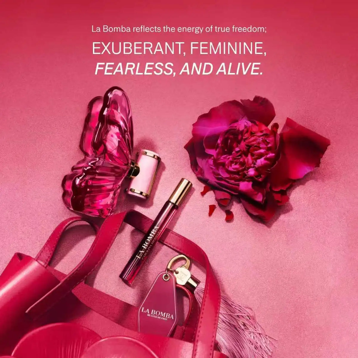 Carolina Herrera La Bomba "The Blaze of Fire" (Butterfly Perfume) 80ML Fragrance Type: Floral, fruity, amber fragrance, long-lasting, suitable for dates, party commuting, ideal as a gift.