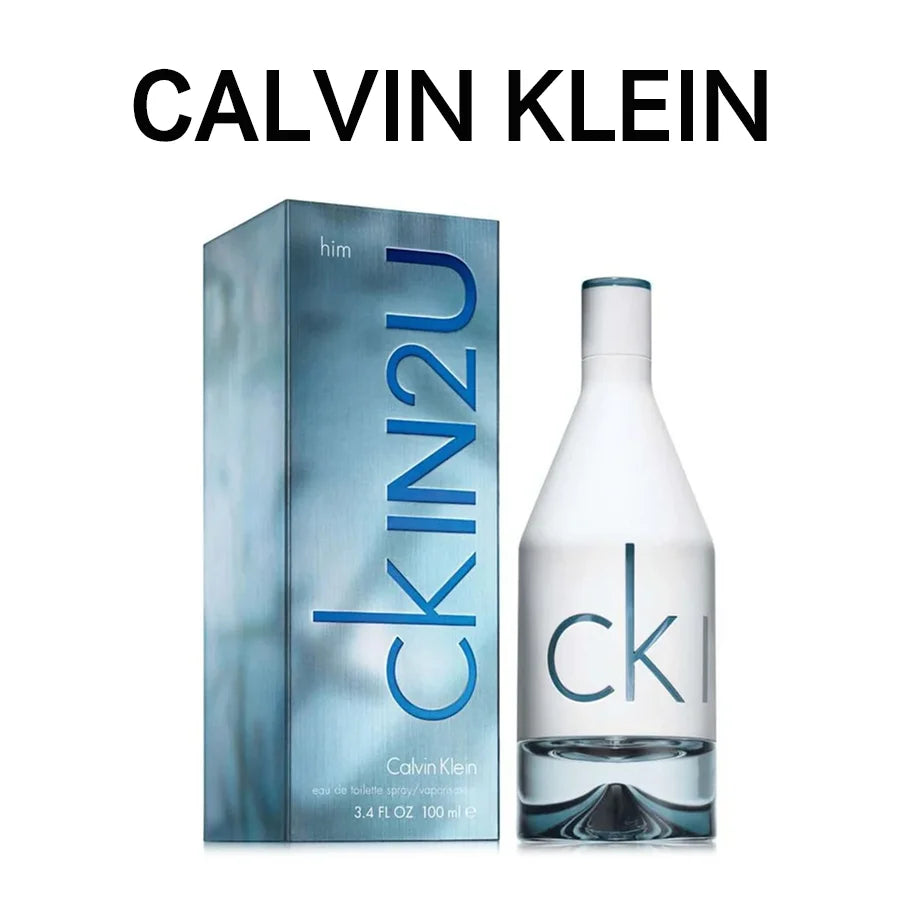 Ck In2u men Eau De Toilette Spray 100ml/150ml Aromatic Fougere Cologne Scent Men's Perfume Original Authentic Product Long-Lasting Fragrance