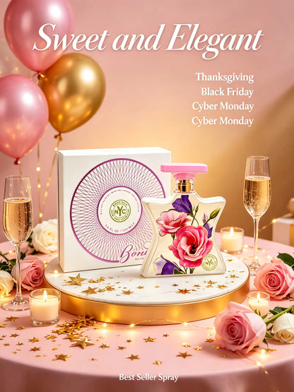 New Arrival Bond No.9 New York Flowers EDP 100ml 3.3oz White Star Perfume Fresh Rose Peony Amber Musk Long Lasting Scents Women Girl Labor Day Halloween Thanksgiving Black Friday Cyber Monday Christmas Gift Idea Best Seller Fast US Shipping Spray Hot
