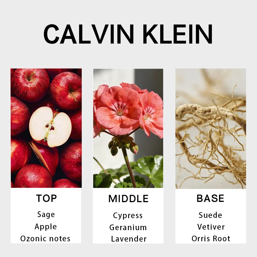 Calvin Klein Eternity men Eau De Toilette Spray 100ml Aromatic Fougere Men's Perfume Original Authentic Product Long-Lasting Fragrance