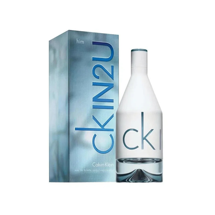 Ck In2u men Eau De Toilette Spray 100ml/150ml Aromatic Fougere Cologne Scent Men's Perfume Original Authentic Product Long-Lasting Fragrance