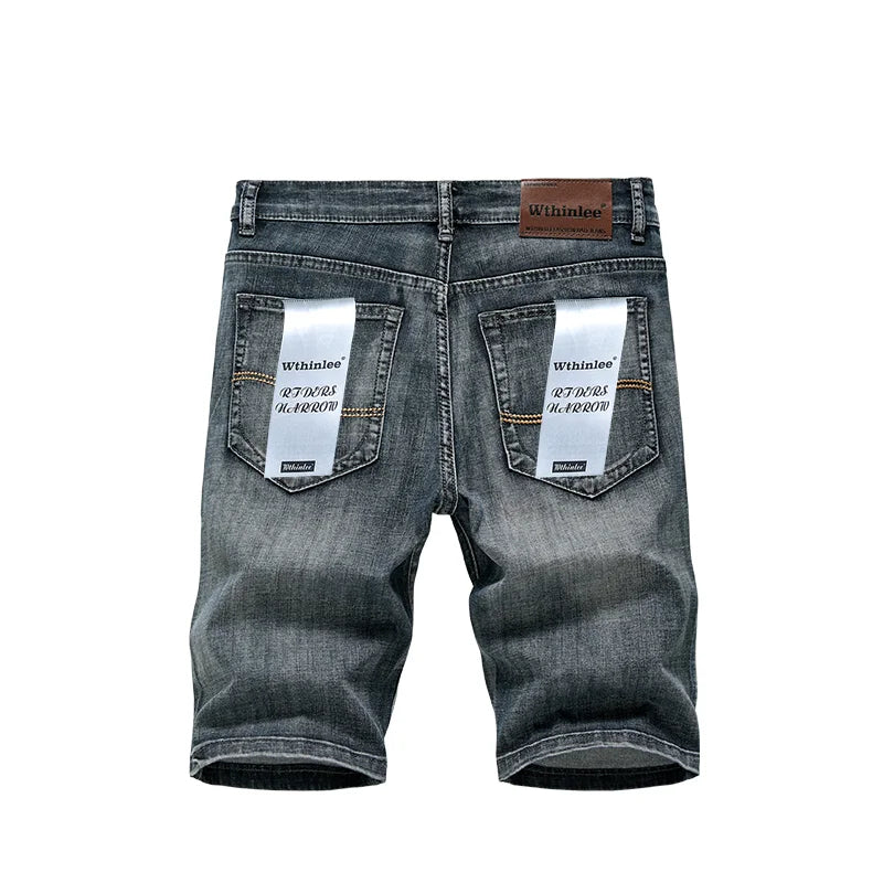 6 Model Classic Style Men's Slim Denim shorts Summer New Business Fashion Thin Stretch Short Casual Pants Male
