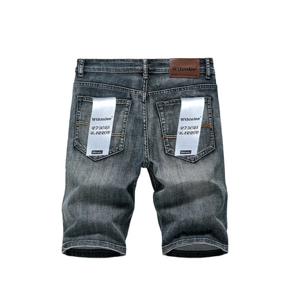 6 Model Classic Style Men's Slim Denim shorts Summer New Business Fashion Thin Stretch Short Casual Pants Male