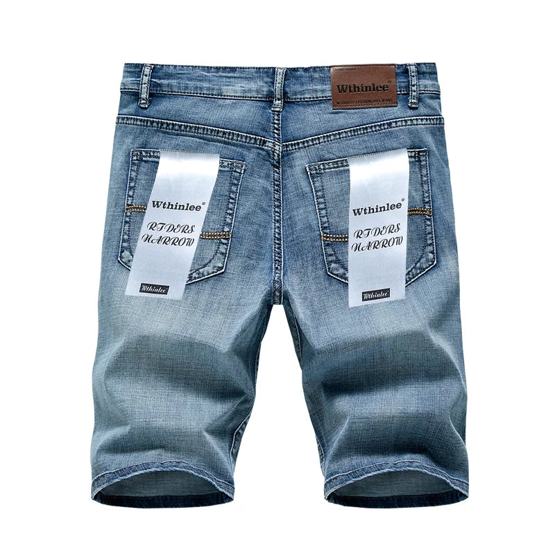 6 Model Classic Style Men's Slim Denim shorts Summer New Business Fashion Thin Stretch Short Casual Pants Male