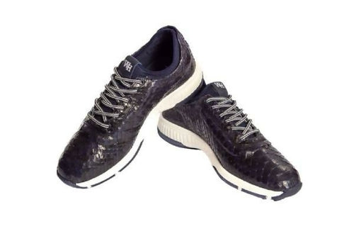 W&H Men's Viper Python Golf Shoes in Navy