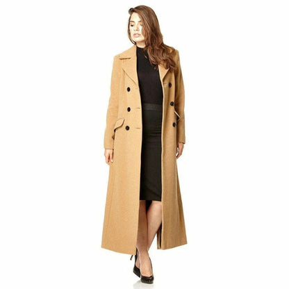 Emily Double Breasted Long Coat (1319)
